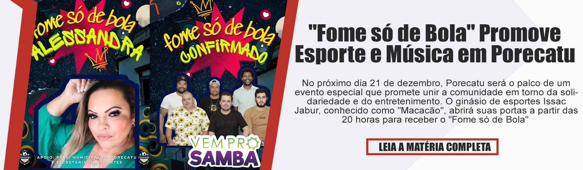 Esporte e Música em Porecatu